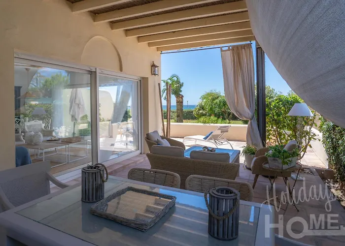 Beachfront Elviria Ii,sea Views, Lovely Terrace And Pool *